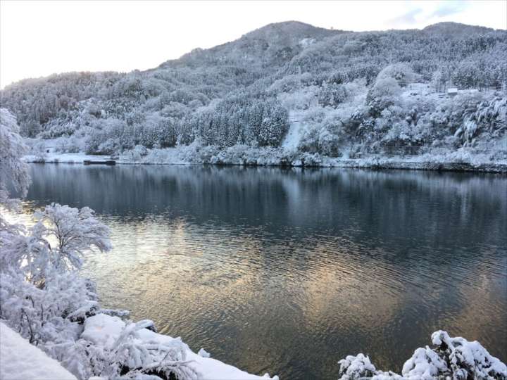 雪景色の富山
